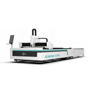 Jinan Owin Cnc Metalen Fiber Laser Cutter China Goede Leverancier Top Kwaliteit Dubbele Tafel Automatische Fiber Lasersnijden Machines