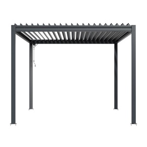 Pérgola de Aluminio de Lujo Moderna para Exteriores, con Lamas Motorizadas con Recubrimiento en Polvo, Fácil de Montar, Bioclimática Eléctrica - Product Image 4