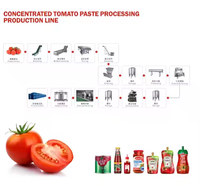 Machine de traitement de la pâte de tomate de bonne qualité Machine de mise en conserve de pâte de tomate Machine de production de pâte de tomate Prix