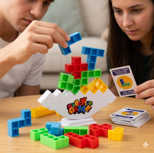 Bloques de Equilibrio Apilables 3D <span class=keywords><strong>Tetra</strong></span> Tower, Juguete de Escritorio para Niños y Adultos, Juego de Mesa Interactivo para Desarrollo de Habilidades de Equipo, para Fiestas Familiares y Viajes - Product Image 6