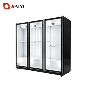 Refrigerador Exhibidor para Floristería, 3 <span class=keywords><strong>Puertas</strong></span> de Vidrio, Refrigerador Vertical para Flores Frescas, Vitrina para Supermercado - Product Image 1