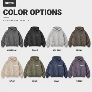 Sudadera con Capucha Deportiva Personalizada para Hombre, Corte Ajustado, Tejido con Relieve, 500gsm, Algodón Grueso, Tallas Grandes - Product Image 3