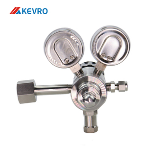 Phòng thí nghiệm cấp hai giai đoạn điều chỉnh với đo thép không gỉ van áp suất khí ổn định đầu ra cho phòng thí nghiệm và phân tích - Product Image 4