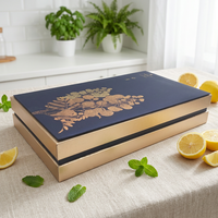 Boîte à Gâteaux de Lune Personnalisée, Boîte Cadeau Rigide en Carton Magnétique de Luxe, Toutes Tailles, Logo Personnalisé pour la Fête de la Mi-Automne, Boulangerie