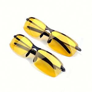 Gafas de Sol Polarizadas para Hombre con Logotipo Personalizado, Gafas de Visión Nocturna con Lentes Amarillas Antideslumbrantes para Conducir de Noche - Product Image 1