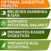 Friandises à mâcher probiotiques pour chiens Prébiotiques Probiotiques Enzymes digestives Supplément de santé intestinale riche en protéines Absorption rapide OEM/ODM