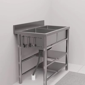 <span class=keywords><strong>Fregadero</strong></span> Individual <span class=keywords><strong>Independiente</strong></span> Antioxidante para Restaurantes al Aire Libre, Ahorra Espacio y es Adecuado para Hogares y Negocios Modernos - Product Image 4