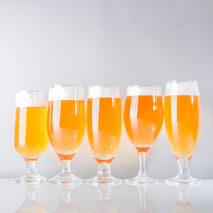 Verre à bière belge <span class=keywords><strong>Amstel</strong></span> de 13 oz, gobelet à pied, fabriqué à la main, sans plomb, en verre transparent, style américain, pour les célébrations d'anniversaire - Product Image 4