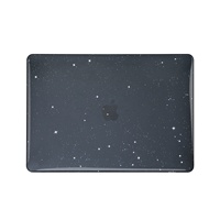 Tout nouveau boîtier rigide noir brillant étoile cristal clair pour ordinateurs portables MacBook
