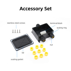 Deenlai 3 Cách Ngoài Trời Không Thấm Nước Nhựa Bao Vây Fsh716 Không Thấm Nước Trường Hợp IP68 Shell Với Cable Tuyến Kết Nối - Product Image 4