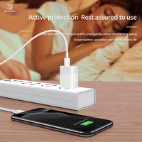 Pengisi daya lipat Mini portabel, adaptor pengisi daya Cepat catu daya usb-c universal perjalanan kualitas tinggi