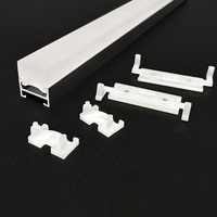 En gros W18 * h20mm Aluminium LED Profil Silicone Diffuseur Canal Anodisé Surface T5 Temper pour Salle De Bains Miroir Cabinet Lumières