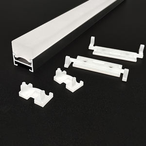 Оптовая продажа, W18 * H20 мм, алюминиевый светодиодный профиль, силиконовый диффузор, канал, анодированная поверхность T5, освещение для зеркального шкафа в ванной комнате - Product Image 2