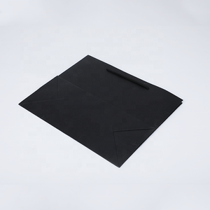 Đen Tùy Chỉnh Thuận Tiện Kinh Tế Và Dùng Một Lần Phân Hủy Sinh Học Sac En Papier Kraft Pas Cher Túi Giấy - Product Image 5