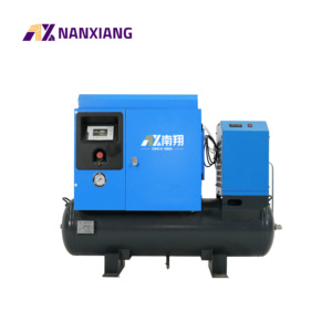 Tiếng ồn thấp Vít Máy nén khí xách tay 3.7kW 5HP 8bar 10BAR Máy nén khí máy trục vít Máy nén khí với xe tăng - Product Image 4