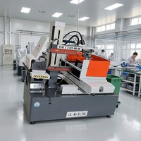 Machine de découpe à fil CNC automatique DK7745 avec moteur pas à pas, système DRO, panneau de commande PLC et composants de base à engrenages