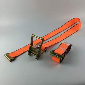 Sangle d'arrimage à cliquet E-Track de <span class=keywords><strong>2</strong></span> po la plus vendue pour le transport efficace de voitures et de marchandises, avec sangle en polyester et crochets métalliques pour transporteur - Product Image 4