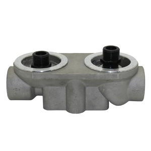 Base de filtre à huile de compresseur W962 fournie par le fabricant avec double tête en aluminium, utilisée pour les climatiseurs - Product Image 3