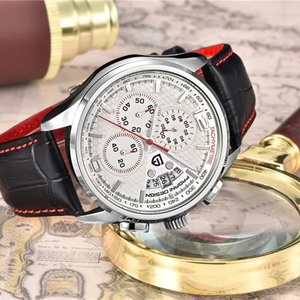 นาฬิกาข้อมือผู้ชาย PAGANI DESIGN PD-3306 รุ่นกันน้ำอเนกประสงค์ สายหนัง ควอตซ์  Relogio Masculino - Product Image 5