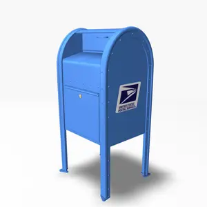 Aluminium US Mail mailbox for american mail post black