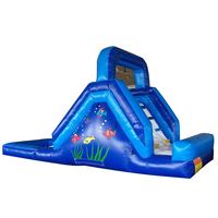 Toboggan aquatique gonflable commercial avec souffleur - 7x2,5m Piscine gonflable pour la cour pour la location de fêtes