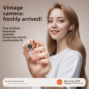 מכירה חמה רטרו q86 עבור Bluetooth באוזן אוזניות באיכות גבוהה תצוגה דיגיטלית חכמה הוביל ללבוש נוח עם מחיר נמוך - Product Image 3