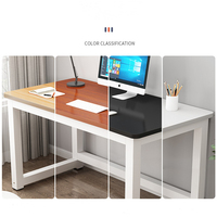 Bureau d'ordinateur compact pour la maison et le bureau, table d'étude longue avec structure en acier 5x5cm, surface en MDF, taille personnalisable - Offre Spéciale