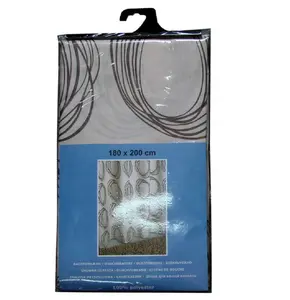 Printed polyester shower curtain