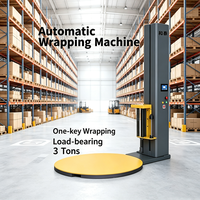 Machine d'emballage flexible et portable pour charges surdimensionnées avec palettes mobiles extensibles