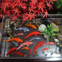 Realistische Koi Dekorationen DD4079 Simulierter Fisch für Aquarium Compact DIY Aquarium Ornament Set Künstlicher Stil Aquarium Dekor
