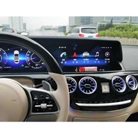 Kit de modification et de mise à niveau pour voiture W221 (2006-2013) avec écran LCD et éclairage d'ambiance pour console centrale et copilote pour Mercedes-Benz S600
