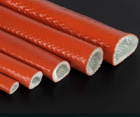 Protector de cable de sensor de nivel óptico de manga de fibra de vidrio recubierto de silicona de alta temperatura
