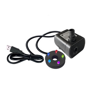 USB 5V Mini Submersible Water Pump For Aquariums And Fountains Ultra Quiet With LED Lights Bulk Packaging - Product Image 3