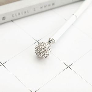 Shuhao Brand Wedding Gift Souvenir Custom Ball Logo Rose <b>Gold</b> Diamond Crystal <b>Pen</b> on Stock - Product Image 3