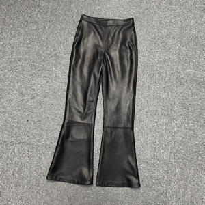 <span class=keywords><strong>Pantaloni</strong></span> svasati in <span class=keywords><strong>pelle</strong></span> 3641 personalizzati a vita alta <span class=keywords><strong>pantaloni</strong></span> Casual in <span class=keywords><strong>vera</strong></span> <span class=keywords><strong>pelle</strong></span> di pecora da <span class=keywords><strong>donna</strong></span> in <span class=keywords><strong>pelle</strong></span> nera - Product Image 2