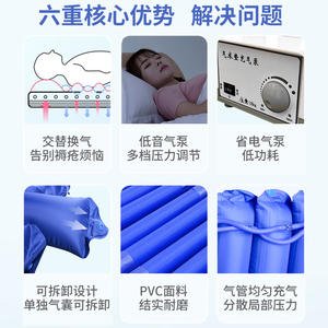 Matelas médical pneumatique anti-escarres à pression fluctuante pour patients paralysés, accessoire pour lits d'hôpital - Product Image 4