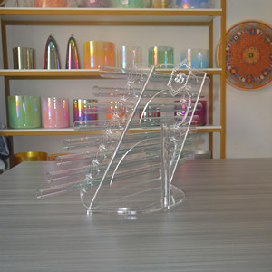 Hf Titan Loại Bảy Màu Pha Lê Hát Harp Với Đứng Chakra Ghi Chú 432Hz Pha Lê Harp Nhạc Cụ Thạch Anh Harp - Product Image 4