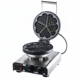 Kitchbox Industrial Commercial Flower <b>Waffle</b> <b>Maker</b> with Non-Stick Coating and Removable Plates - Product Image 1