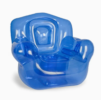 Canapé gonflable extérieur de canapé gonflable transparent coloré
