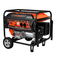 Générateur à essence robuste de 5,5 kW, 389 cm³, AVR, groupe électrogène à essence pour projets miniers, irrigation de fermes isolées, ateliers et travaux de secours