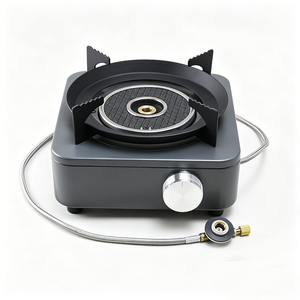 Fornello a <span class=keywords><strong>Gas</strong></span> Portatile Pieghevole in Acciaio Inox a Infrarossi 5000W Antivento a Risparmio Energetico con Singolo Bruciatore a <span class=keywords><strong>Gas</strong></span> Butano per Esterni - Product Image 2