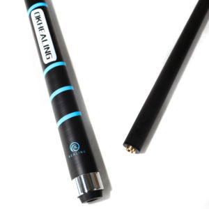 Nuevo diseño de Taco de fibra de carbono con empuñadura de rayas elásticas para juegos de billar, Taco de billar, tamaño de 12,9 puntas, Junta Uniloc, <span class=keywords><strong>Juma</strong></span> blanca - Product Image 1