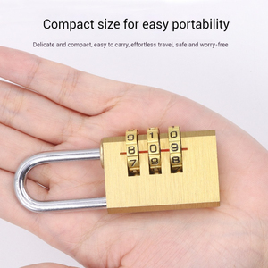 Candado de Latón de Alta Seguridad con Código de 3 Dígitos y Combinación, Característica de Seguridad Económica del Fabricante - Product Image 3
