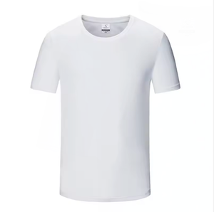 T-shirt personnalisable imprimé pour femmes et hommes, en polyester, pour le sport et la gym, coupe classique, couleur unie, tricoté - Product Image 2