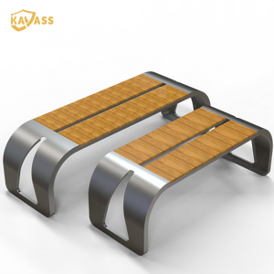 KAVASS屋外公共公園木木の木ラウンドモデンデザインガーデンベンチチェア家具 - Product Image 6