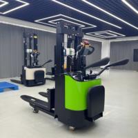 Mini Electric Stacker 1.5 Ton Kompak 825mm untuk Lorong Sempit, Pengangkat Pallet 3m, Peralatan Gudang Kecil, Harga Pabrik