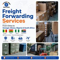 Services de transit de fret de Chine vers le Sénégal, le Ghana, le Nigéria, l'Afrique du Sud, DDP porte-à-porte, agent maritime et aérien