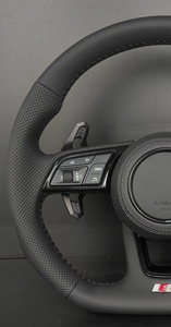 Volant en cuir perforé S-Line avec palettes de changement de vitesse pour Audi A3 A4 <span class=keywords><strong>A5</strong></span> A6 Q3 Q5 Q7 R8 A7 RS6 A8 S/RS Series - Product Image 5