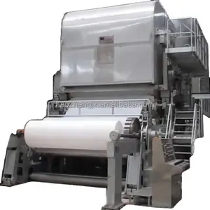 Haozheng High Quality Automatic A4 Paper Making Machine 40-80 GSM 100 TPD New Condition Abb Motor Waste Recycling Cultural Paper