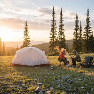 Barraca de <span class=keywords><strong>Camping</strong></span> para Duas Pessoas, Revestida em Silicone para Todas as Estações, Conjunto Completo Incluindo Barracas Interna e Externa e Lona de Chão Correspondente - Product Image 5